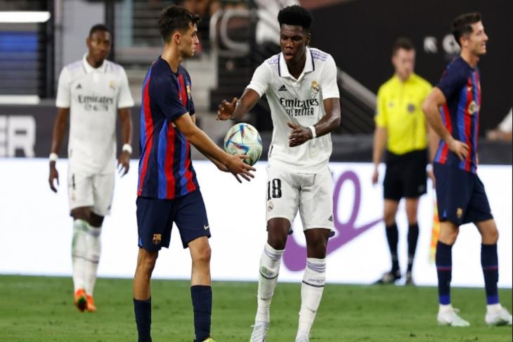 ريال مدريد برشلونة تشواميني بيدري